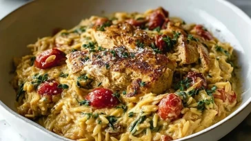 Poulet Marry Me Classique avec Orzo