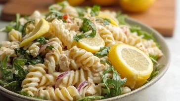 Salade De Pâtes Crémeuse Au Citron