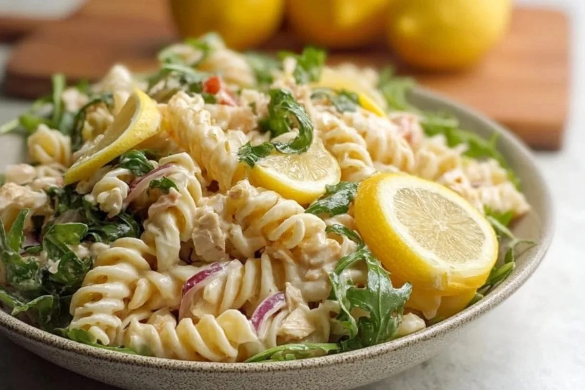 Salade De Pâtes Crémeuse Au Citron