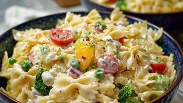 Salade De Pâtes Papillon Crémeuse