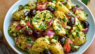 Salade De Pommes De Terre Méditerranéenne Rapide - 1