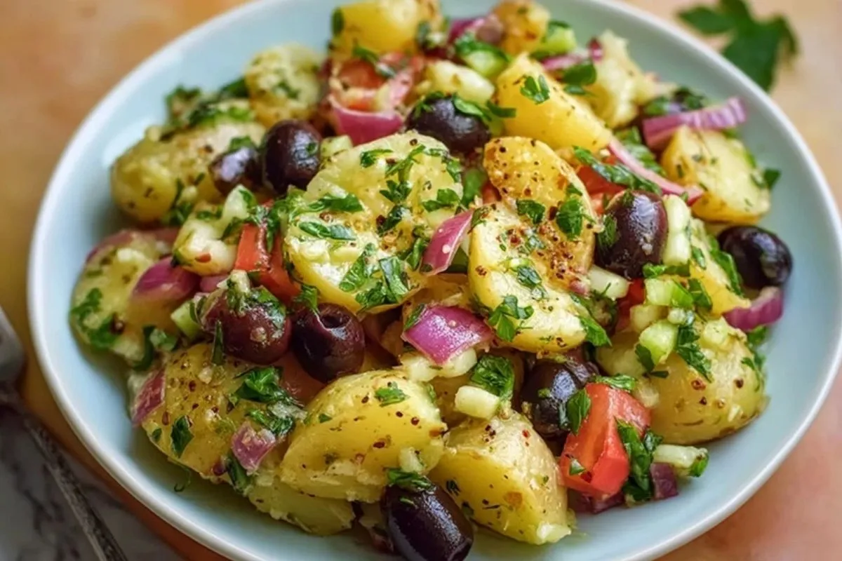 Salade De Pommes De Terre Méditerranéenne Rapide - 1