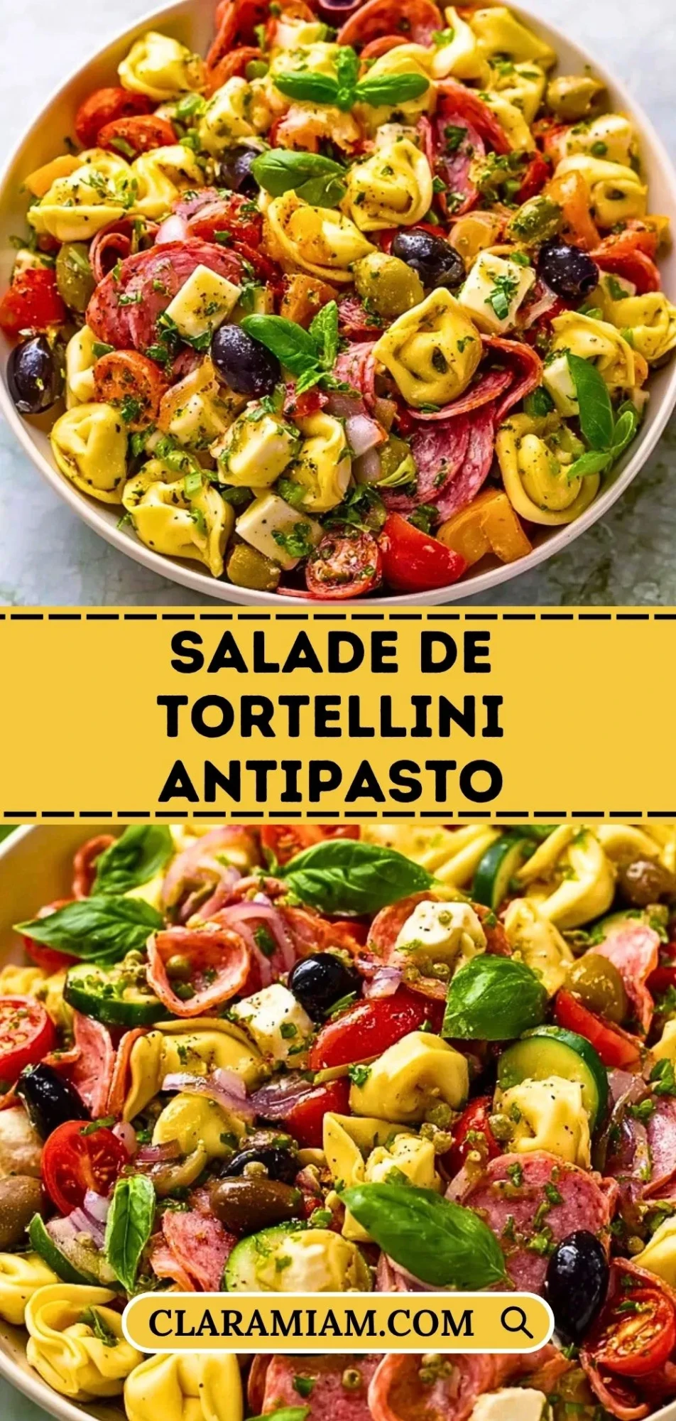 Salade De Tortellini Antipasto - Pin 1
