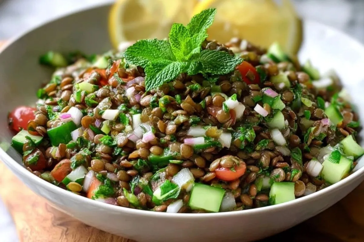 Salade Libanaise Aux Lentilles