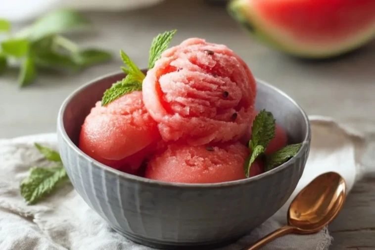 Sorbet de Pastèque Sans Sucre