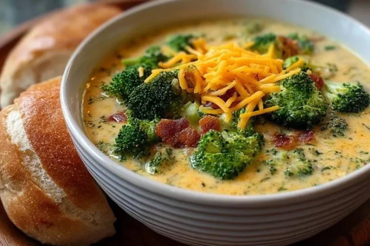 Soupe Crémeuse Brocoli-Cheddar Chargée