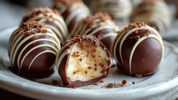 Truffes Au Chocolat Noir Et À LAdvocaat