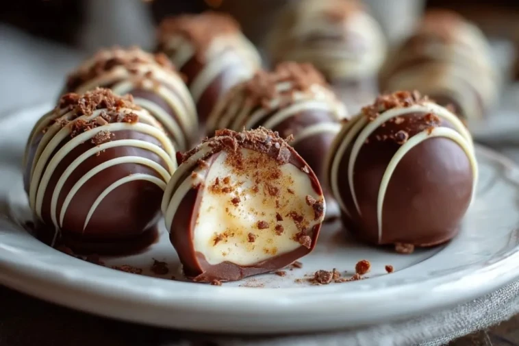 Truffes Au Chocolat Noir Et À LAdvocaat