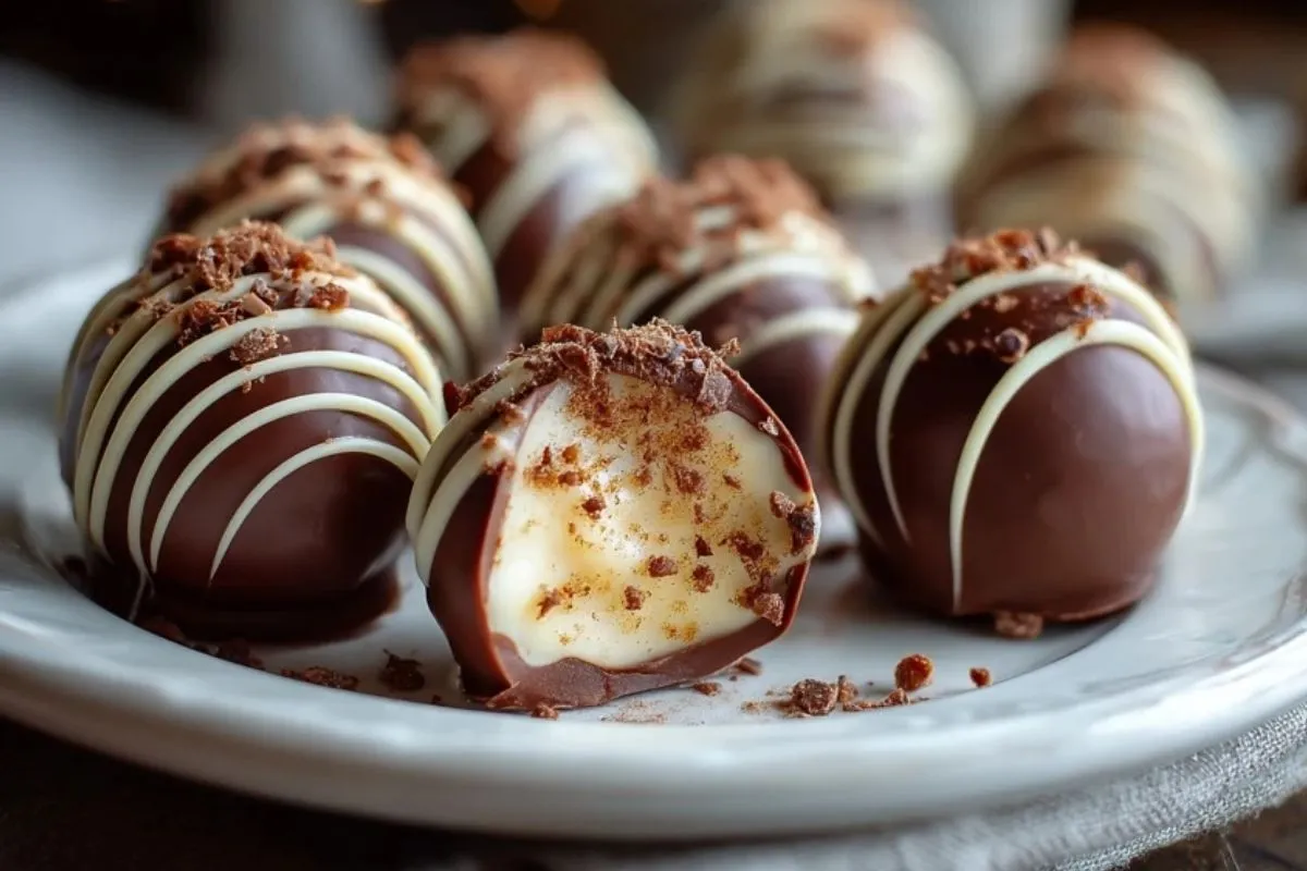 Truffes Au Chocolat Noir Et À LAdvocaat